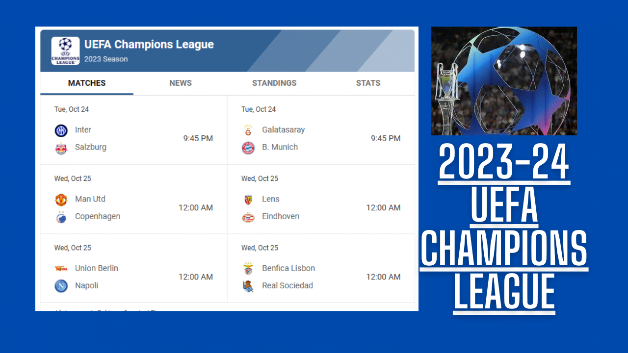 The 2023-24 UEFA Champions League