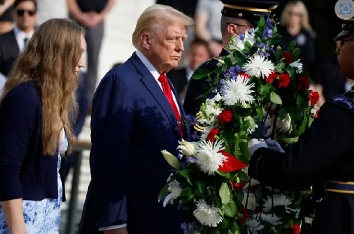 Trump at Arlington National Cemetery Visit