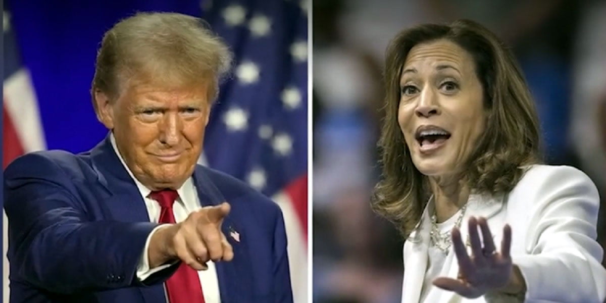 Trump and Harris