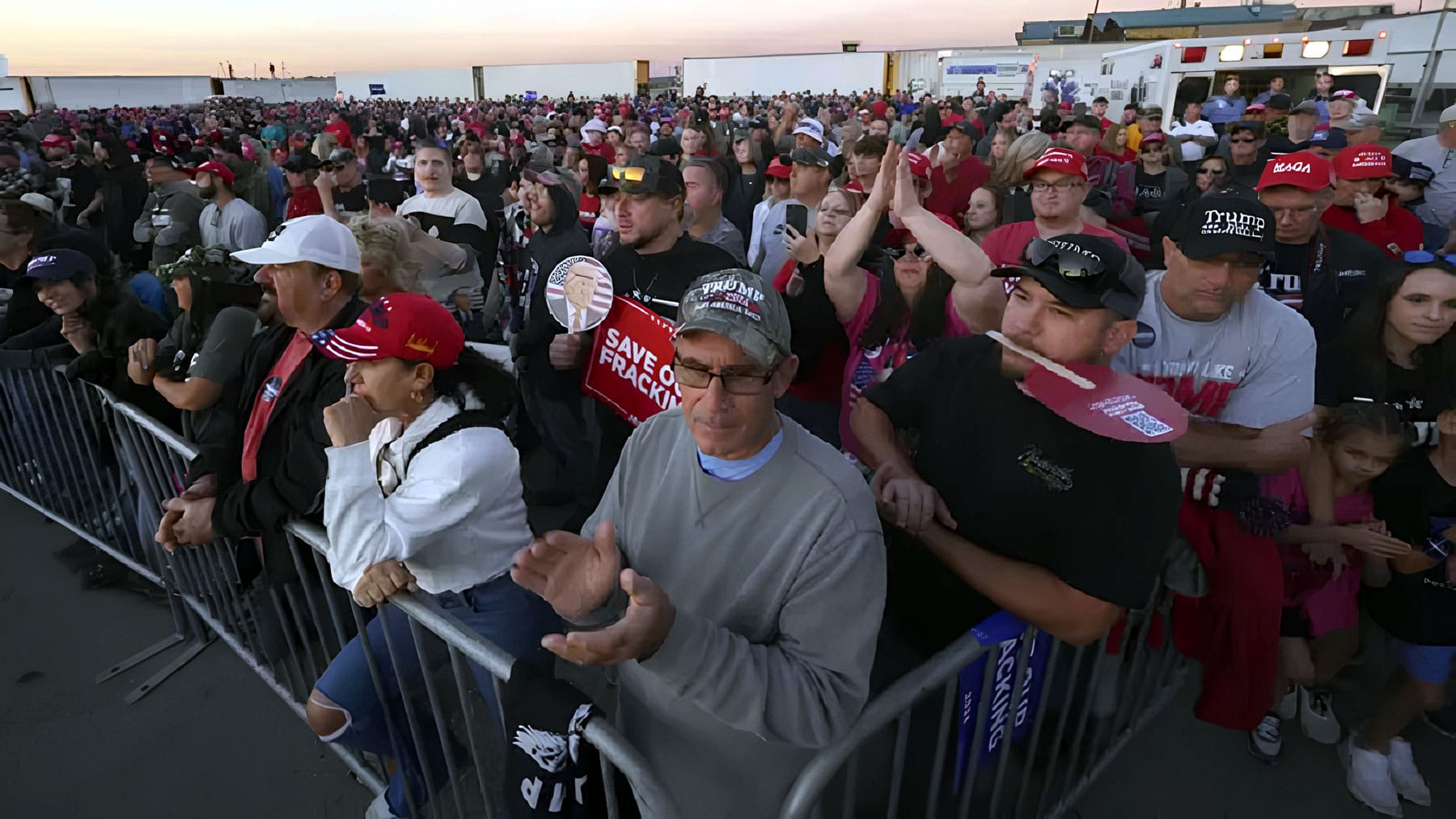 Supporters at a campaign